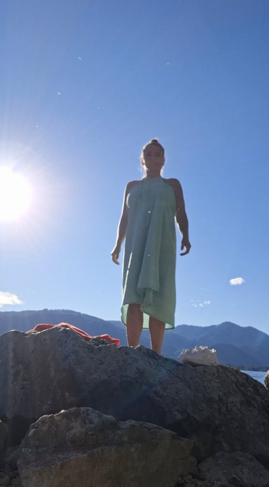 Kleid  klein-kariert  trifft open your mind