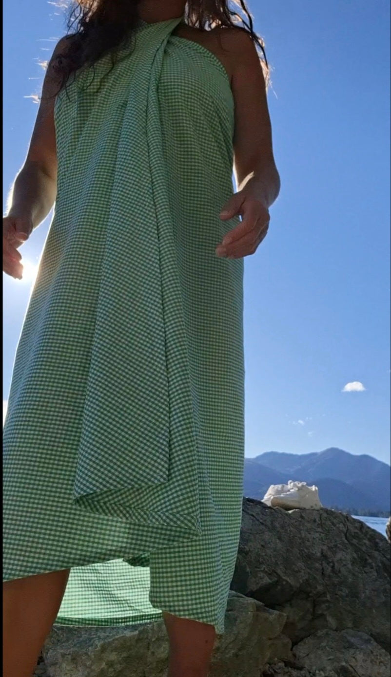 Kleid  klein-kariert  trifft open your mind